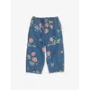 Konges Slojd Marmelade Sun Magot Strawberry-print Cotton Trousers 1-8 In Blue