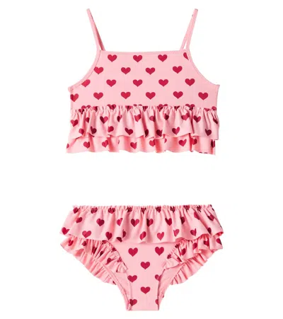 Konges Slojd Kids' Manuca Printed Bikini In Pink