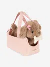 Konges Slojd Maude Puppy With Basket In Pink