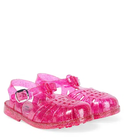 Konges Slojd Kids' Nea Glitter Sandals In Pink