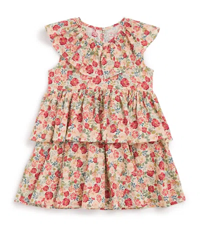Konges Slojd Kids' Organic Cotton Bella Frill Dress In Multi