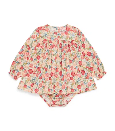 Konges Slojd Kids' Organic Cotton Bella Frill Romper In Multi