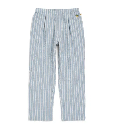 Konges Slojd Kids'  Organic Cotton Elliot Chinos In Blue