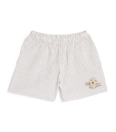 Konges Slojd Kids' Organic Cotton Elliot Shorts In Gray