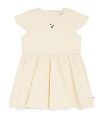 Konges Slojd Kids'  Organic Cotton Hearly Dress In Yellow