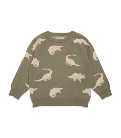 Konges Slojd Kids' Organic Cotton Lapis Sweater In Gray