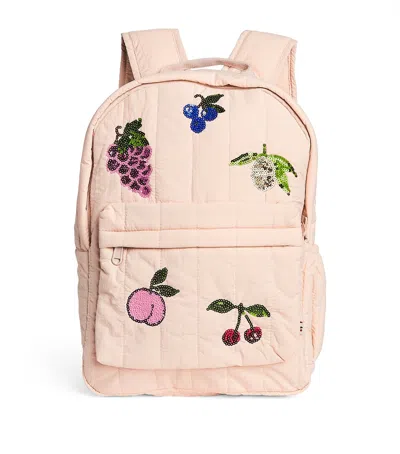 Konges Slojd Kids' Quilted Juno Backpack In Orange