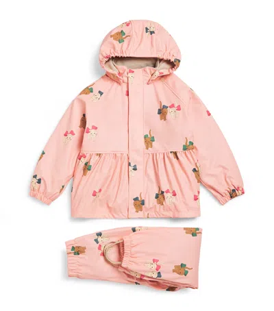 Konges Slojd Kids' Rainy Palme Set In Pink