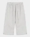 Konges Slojd X Rhw Organic Cotton Stripe Trousers In White