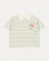 Konges Slojd X Rhw Organic Cotton Stripe Polo Shirt In Multi