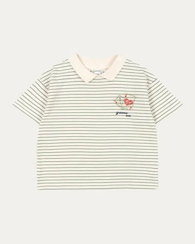 Konges Slojd Kids' Rosie H-w X Boy's Game On Collared T-shirt In Multi