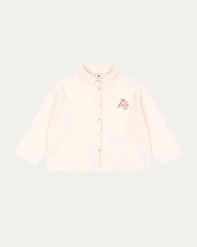 Konges Slojd Kids' Rosie H-w X Girl's Bella Button-front Shirt In White