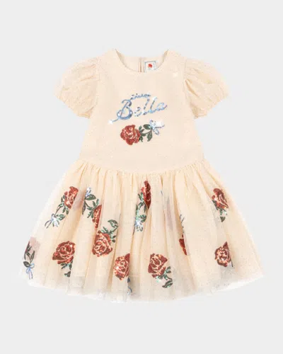 KONGES SLOJD ROSIE H-W X GIRL'S BELLA SEQUINED TULLE DRESS