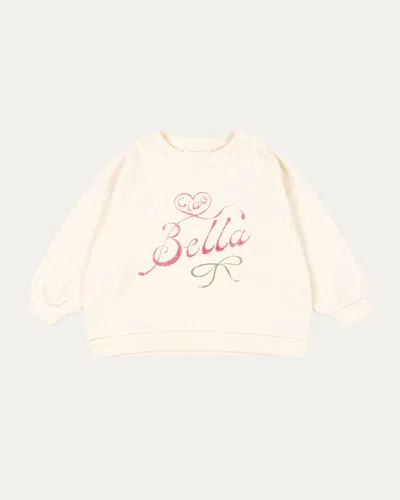 Konges Slojd Kids' Rosie H-w X Girl's Bella Sweatshirt In Neutral