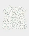 Konges Slojd Rosie H-w X Girl's Mioblu Floral Cotton Top In White