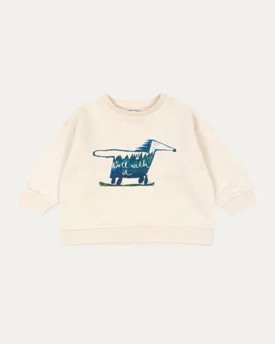 Konges Slojd Rosie H-w X Kid's Roller Sweatshirt In Neutral