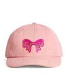 Konges Slojd Sequinned Ribbon Juno Cap In Pink