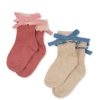 KONGES SLOJD SET 2 PAIRS OF SOCKS WITH BOW