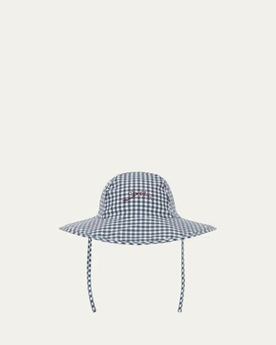 Konges Slojd Kids' Solina Gingham-print Swim Hat