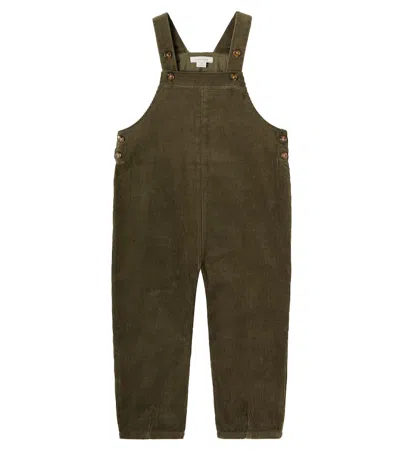 Konges Slojd Kids' Konges Sløjd Sully Cotton Corduroy Overalls In Green