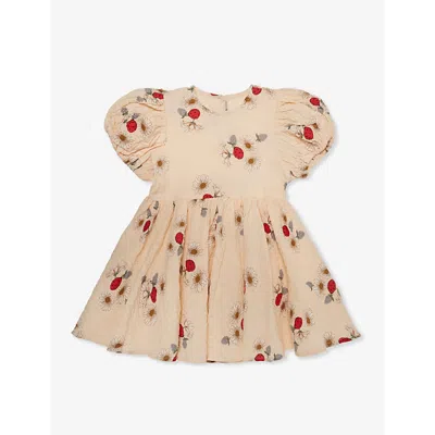 Konges Slojd Babies'  Ladybug Vida Ladybug-print Organic-cotton Dress 18-36 Months