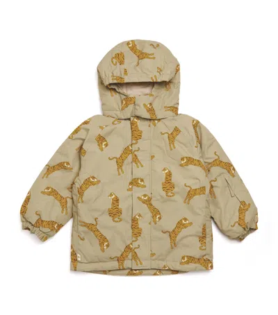 Konges Slojd Kids' Waterproof Adaptable Mismou Jacket In Neutral