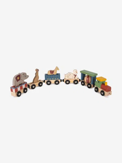 Konges Slojd Wooden Animal Train In Multi
