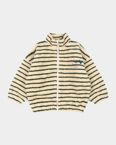 Konges Slojd X Rhw Kid's Stripe Fleece Jacket In Multi