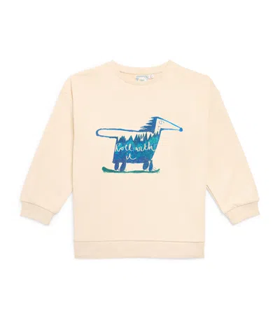 Konges Slojd Kids' X Rhw Organic Cotton-blend Sweatshirt In Pink