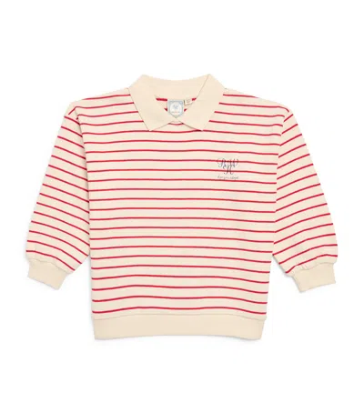 Konges Slojd Kids' X Rhw Organic Cotton Stripe Largo Sweatshirt In Pink