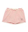 Konges Slojd X Rhw Organic Cotton Stripe Shorts In Red