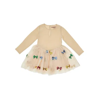 Konges Slojd 'yvonne' Ballerina Dress Kids In Neutral