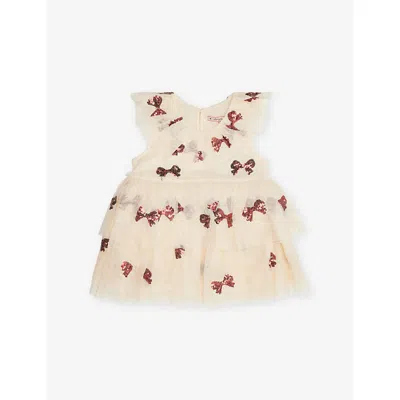 Konges Slojd Kids' Bowie Red Yvonne Tulle Fairy Dress 12 Months - 10 In Pink