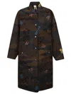 Konrad Petra Camouflage Print Ovesized Coat In Green