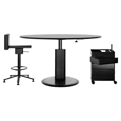 Pre-owned Konstantin Grcic 360° Table By  For Magis In Black