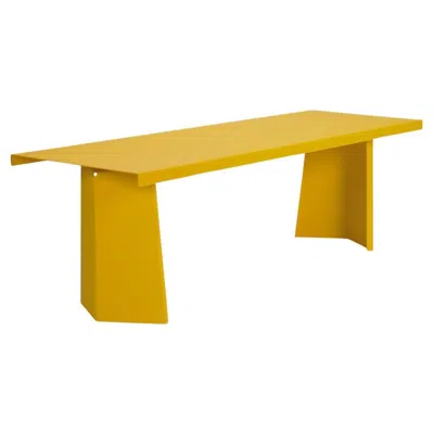 Pre-owned Konstantin Grcic Classicon Pallas Table Design  - Honey Indoor Use W 240cm 94.5in In Orange
