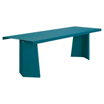 Pre-owned Konstantin Grcic Classicon Pallas Table Design  - Ocean Indoor Use W300cm 118.1in In Blue