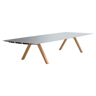 Pre-owned Konstantin Grcic Contemporary B-150 Aluminum Table By Bd Barcelona In Brown