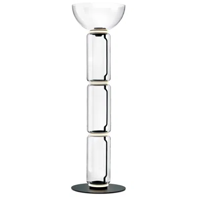 Pre-owned Konstantin Grcic Flos Noctambule Floor Lamp With 3 Cylinders, Bowl And Base By  In Transparent