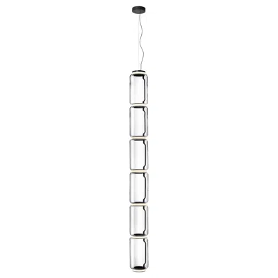 Pre-owned Konstantin Grcic Flos Noctambule Pendant Light With 6 Cylinders By  In Transparent