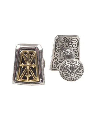 Konstantino 18k & Silver Cufflinks In Black