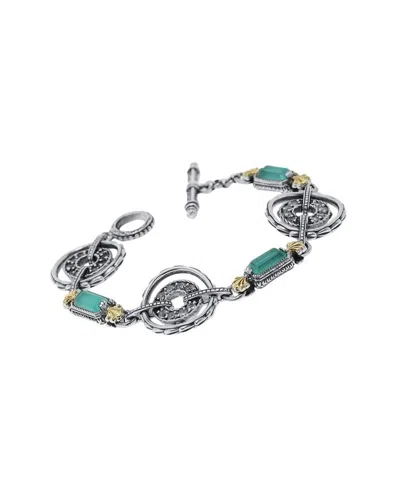 Konstantino 18k & Silver Gemstone Bracelet In Metallic