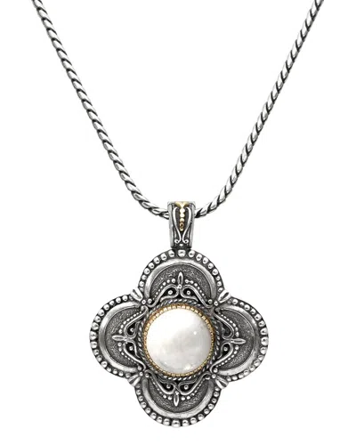 Konstantino 18k & Silver Labradorite Necklace In Metallic