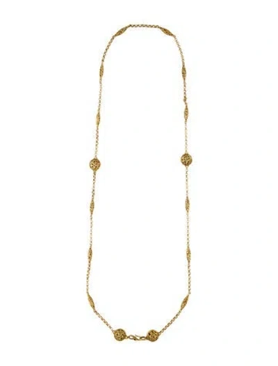 Pre-owned Konstantino 18k Flower Station Necklace In Multi