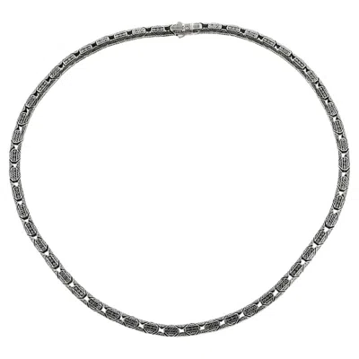 Pre-owned Konstantino 925 Sterling Silver Antique Style Mens Chain Necklace Size 24" In Multiple
