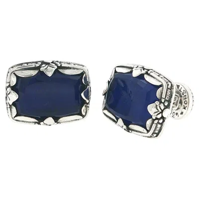 Pre-owned Konstantino 925 Sterling Silver Hephaestus Lapis Cufflinks In Multiple