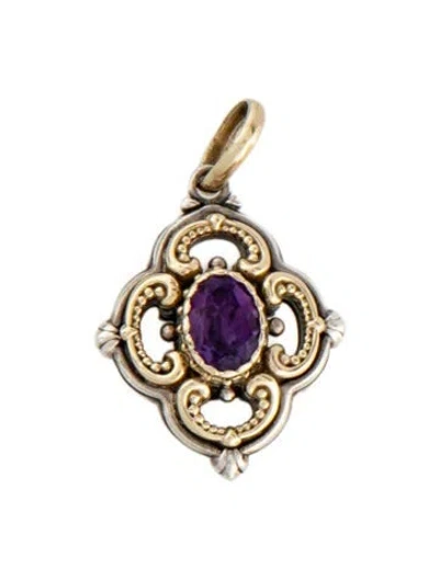 Pre-owned Konstantino Amethyst Pendant In Multicolor