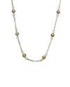 Konstantino Aspasia Silver & 18k Station Necklace In Brown