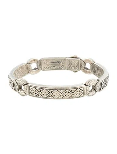 Pre-owned Konstantino Bar Link Bracelet, 7.75" In Multi