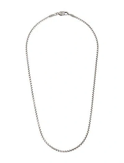 Pre-owned Konstantino Box Chain Necklace, 20" In Multicolor
